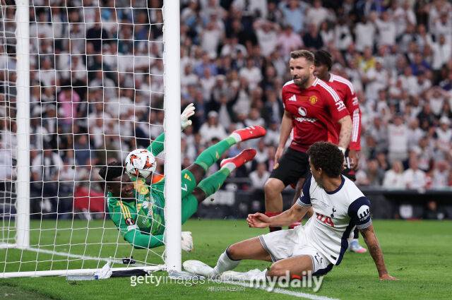 브레넌 존슨의 맨유전 선제골 장면/게티이미지코리아