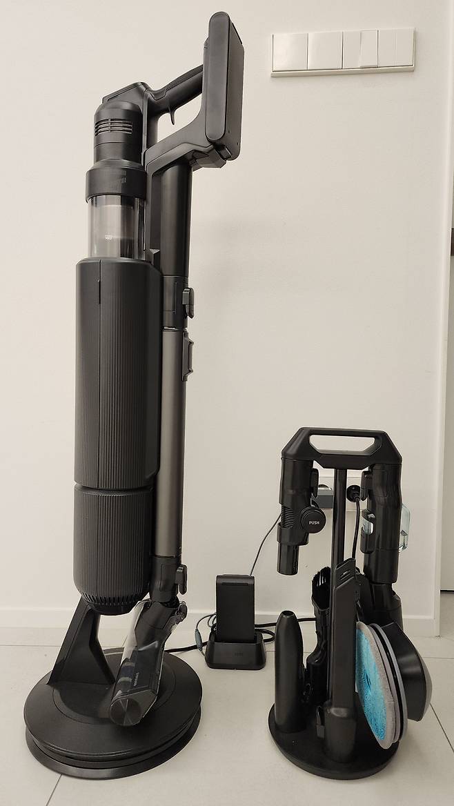 비스포크 AI 제트 400W 새틴 블랙 제품 모습. 이동수 기자