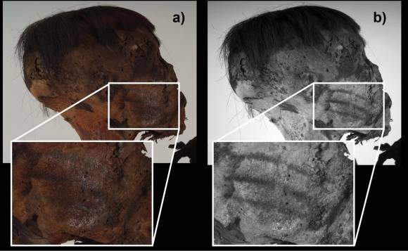 미라 얼굴에서 발견된 줄 문신. Journal of Cultural Heritage (2025)