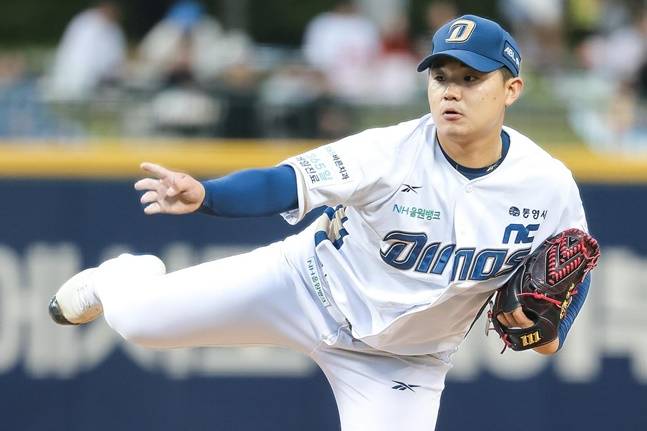 NC 김녹원이 22일 울산 한화전에서 투구하고 있다. /사진=NC 다이노스 제공