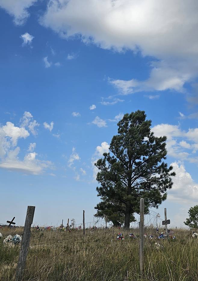 운디드니 학살 추모 묘지 전경 / 손호철 제공