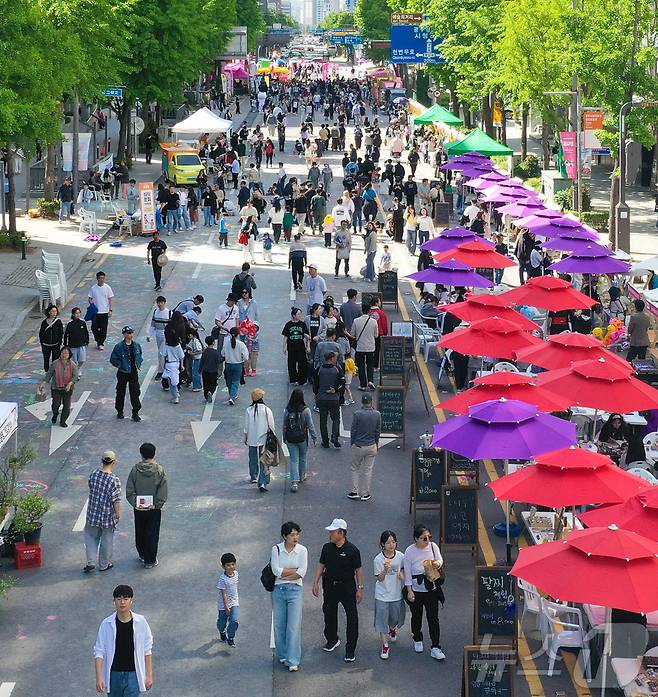 광주 금남로 차 없는 거리의 모습. (동구 제공. 재판매 및 DB 금지)