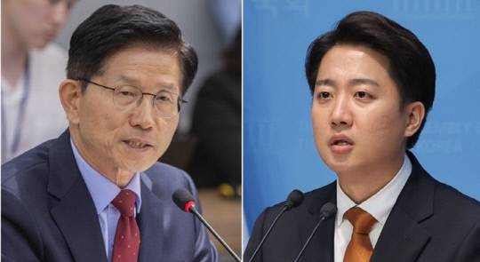 김문수 국민의힘 대선 후보(왼쪽)·이준석 개혁신당 대선 후보. 연합뉴스