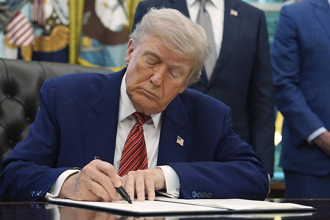 도널드 트럼프 미국 대통령 <AP 연합뉴스>