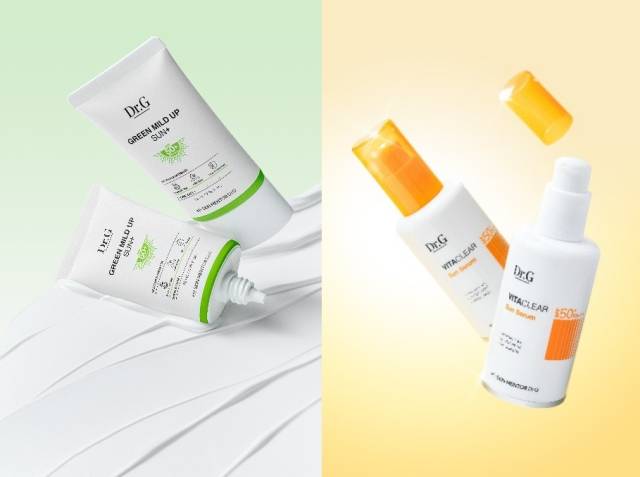 닥터지 그린 마일드 업 선 플러스(왼쪽), 비타 클리어 선세럼(오른쪽). 사진 제공=고운세상코스메틱