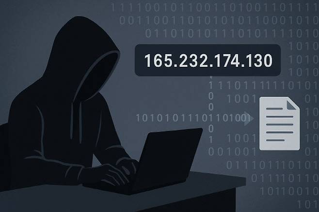 사이버 공격자와 정보 유출 관련 이미지(사진=생성형AI 서비스)