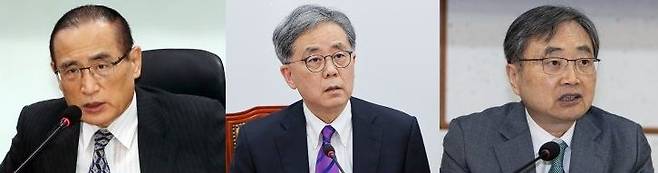 위성락 더불어민주당 의원, 김현종 전 통상교섭본부장, 조현 전 유엔대사.(왼쪽부터) 뉴스1