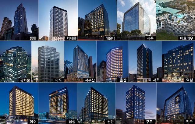 신라스테이 주요 지점들. 사진 제공=호텔신라.