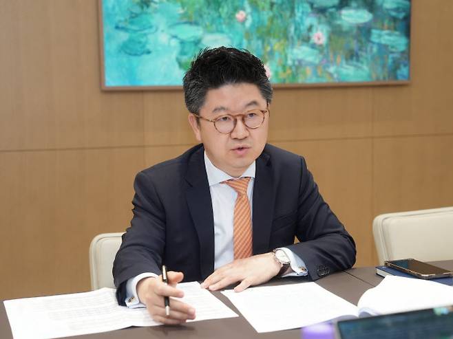 신재광 삼성자산운용 멀티에셋운용본부장은 지난 23일 서울 서초구 삼성자산운용 본사에서 이데일리와 인터뷰를 하고 있다. (사진=삼성자산운용)