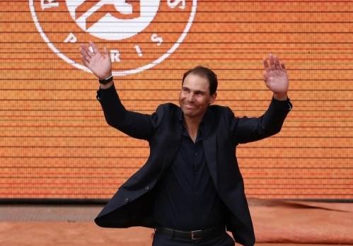 25일 오후 파리 스타드 롤랑가로스에서 진행된 라파엘 나달의 특별 고별식. 사진/ATP 투어 및 롤랑가로스