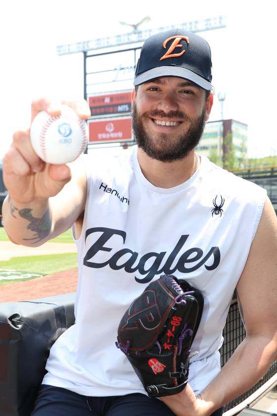 25일 대전 한화생명볼파크에서 인터뷰한 한화 외국인 투수 코디 폰세. 사진 한화 이글스