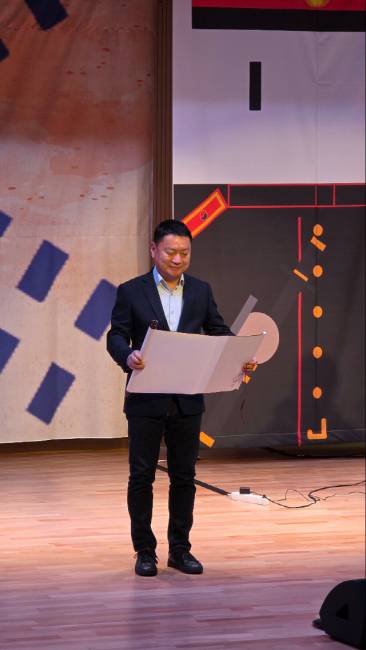 ▲ 지난 3월 원주 동부복합체육센터에서 열린 민긍호 의병대장 기념사업회 발대식에 참석한 민 콘스탄틴(민대기)씨. 그는 민긍호 의병장의 직계 후손이다. 정민엽