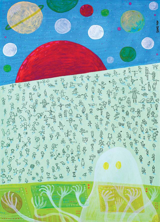 종이에 아크릴(53×78㎝)