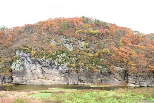 국보 ‘울주 대곡리 반구대 암각화’ 전경. 연합뉴스