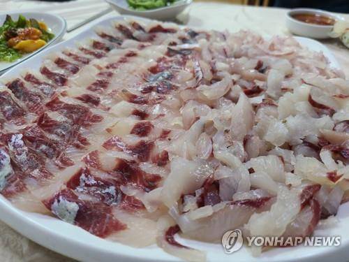 숭어회 연합뉴스 자료사진