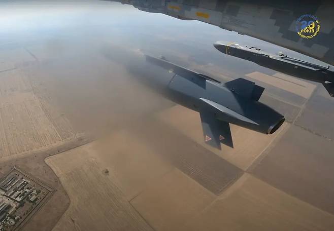 유럽이 우크라이나에 제공한 공대지 순항 미사일 '스톰 섀도'. 사진=우크라이나 공군