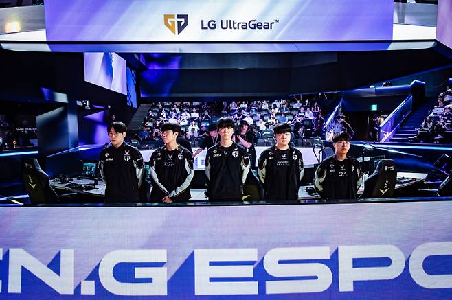 젠지 선수단. 라이엇 게임즈 제공