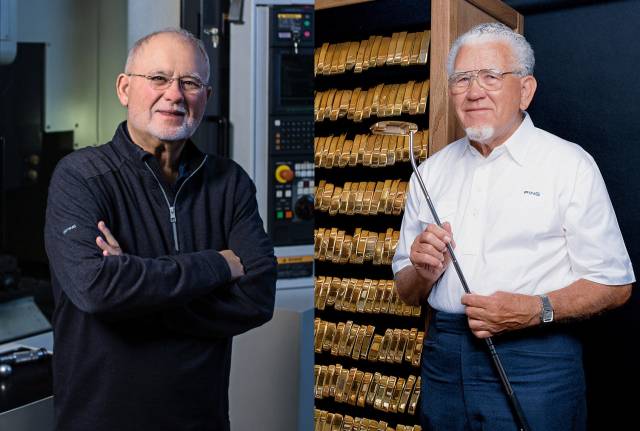 핑의 2대 수장인 존 A 솔하임(왼쪽)과 창업자인 칼스텐 솔하임. 사진 제공=핑