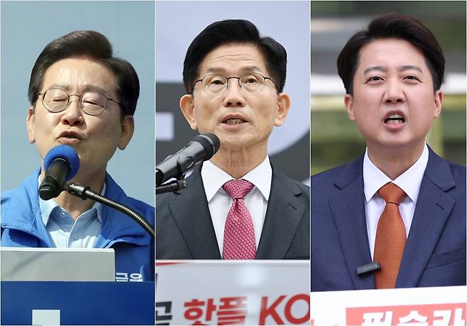 이재명 더불어민주당,김문수 국민의힘,이준석 개혁신당 대선 후보ⓒ시사저널 박은숙