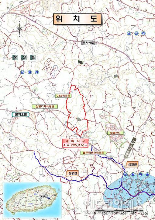 오뚜기 N&Culture 사업 위치도. 사진=제주특별자치도