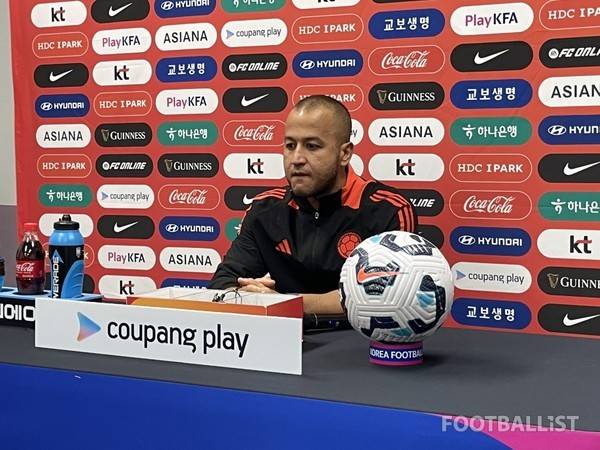 앙헬로 마르실리아 콜롬비아 여자 축구 감독. 김희준 기자