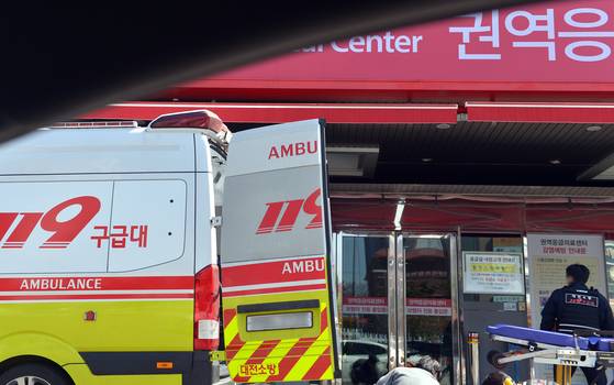 지난 3월 17일 대전의 한 대학병원 응급실 앞. 위 사진은 기사 내용과 무관. 프리랜서 김성태