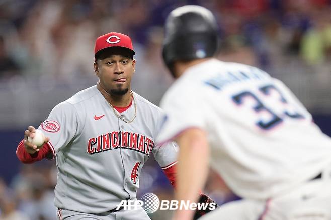 신시내티 레즈 시절 알렉시스 디아즈의 모습. /AFPBBNews=뉴스1