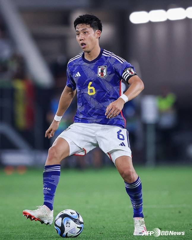 일본 대표팀 주장 엔도 와타루. /AFPBBNews=뉴스1