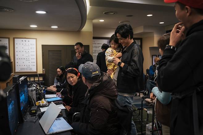 영화 ‘야당’ 촬영현장. 사진 | 플러스엠 엔터테인먼트