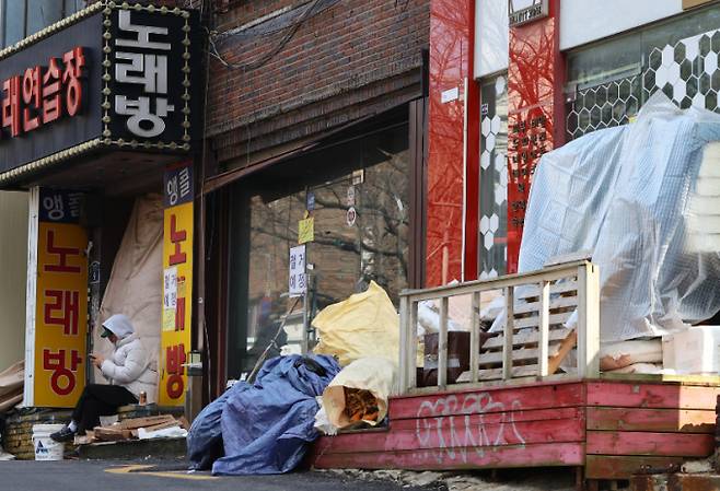 올해 3월10일 서울 서대문구 이대입구역 인근 상가가 공실로 방치돼 있다./사진=뉴시스