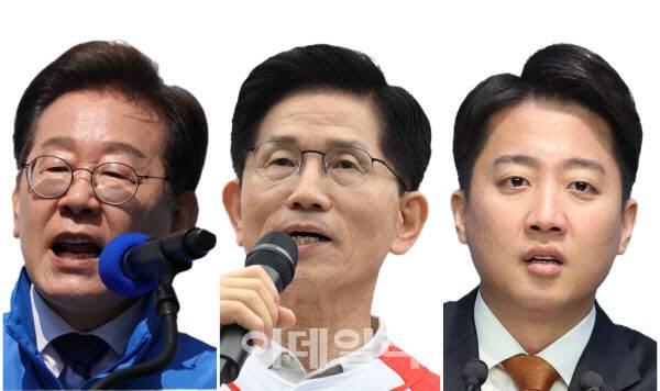이재명 더불어민주당 대선 후보, 김문수 국민의힘 대선 후보, 이준석 개혁신당 대선 후보 (사진=이데일리DB)