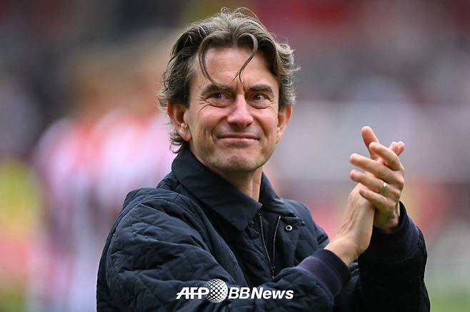 토트넘 차기 감독 후보로 거론되고 있는 토마스 프랑크 현 브렌트포드 감독. /AFPBBNews=뉴스1