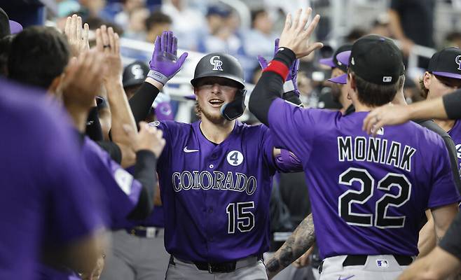 ▲ 홈런 두 방으로 팀 승리를 이끈 헌터 굿맨. ⓒ연합뉴스