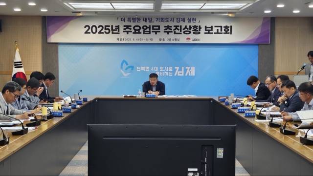 ▲김제시 2025년 주요업무 추진상황 보고회 개최ⓒ김제시