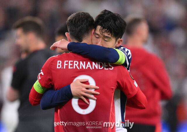 손흥민과 브루노 페르난데스/게티이미지코리아