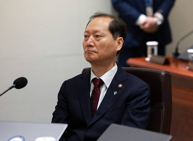 이완규 법제처장이 6월5일 서울 용산 대통령실 청사에서 열린 국무회의에 참석하고 있다. ⓒ 연합뉴스