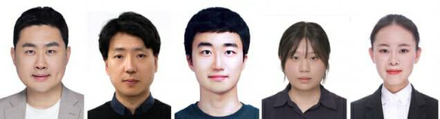 양자거리 측정 성공 연구진. 왼쪽부터 연세대 김근수 교수, 서울대 양범정 교수(이상 교신저자), 서울대 김선제 연구생, 연세대 정윤아 박사, 서울대 위팅퀴안 박사후연구원(이상 제1저자).