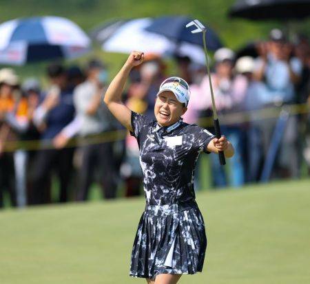 정윤지는 Sh수협은행 MBN 여자오픈에서 3년 우승 가뭄을 끝냈다. 사진제공=KLPGA