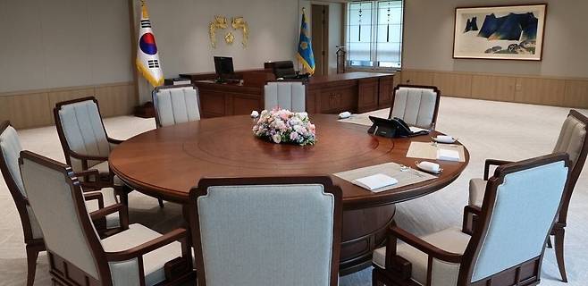 2022년 5월 10일 서울 용산 윤석열 당시 대통령 집무실. 연합뉴스