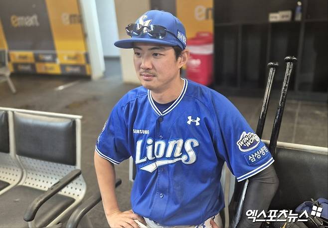 삼성 라이온즈 캡틴 구자욱이 5일 인천 SSG랜더스필드에서 열린 2025 신한 SOL Bank KBO리그 SSG 랜더스와의 팀 간 9차전에서 결승타를 기록, 팀 연패 탈출을 이끌었다. 사진 엑스포츠뉴스