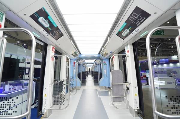 수소트램 내부 모습. 현대로템 제공