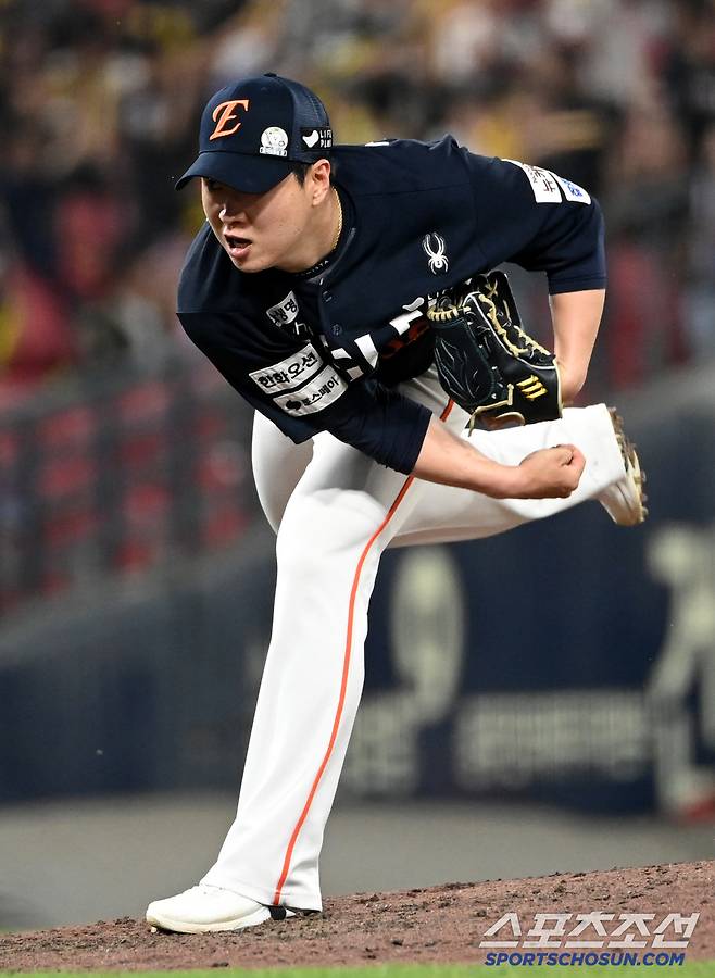 7일 광주KIA챔피언스필드에서 열린 한화와 KIA의 경기, 한화 김종수가 역투하고 있다. 광주=허상욱 기자wook@sportschosun.com/2025.06.07/