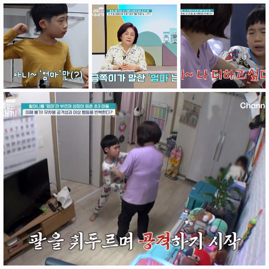 금쪽이는 생후 곧바로 외할머니 손에서 자라며 엄마와의 유대가 거의 없었던 상황이었다. 사진=채널A ‘금쪽같은 내새끼’ 캡처