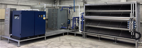 능직 데미스터 필터 및 하이브리드 자동 세정 기술을 적용한 공기여과기