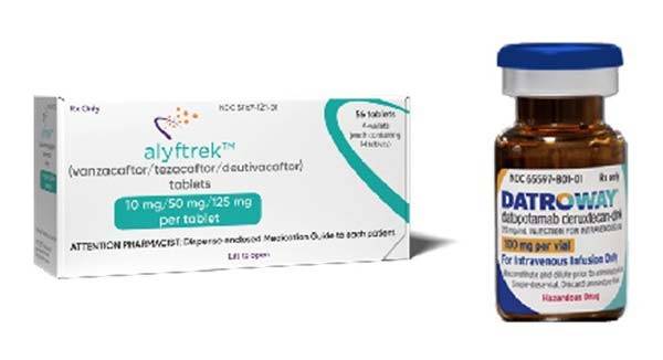 알리프트렉(왼쪽), 다트로웨이(오른쪽)/사진=버텍스 파마슈티컬스, 다이이찌산쿄 제공