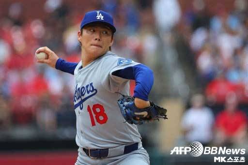 야마모토는 6이닝 무실점 호투했으나 승리투수가 되지 못했다. 사진(美 세인트루이스)=ⓒAFPBBNews = News1