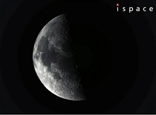 근접 비행 시 촬영된 달의 모습 (출처=아이스페이스)