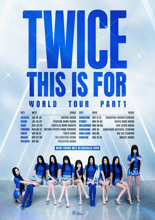 트와이스 여섯 번째 월드투어 일정 포스터/사진제공=JYP엔터테인먼트