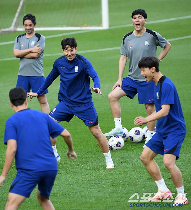 2026 FIFA 북중미 월드컵 3차 예선 최종전 공식 훈련이 9일 서울월드컵경기장에서 열렸다. 손흥민이 훈련을 소화하고 있다. 상암=박재만 기자 pjm@sportschosun.com/2025.06.09/