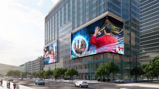 KT west 빌딩 도입 예시. 종로구 제공.